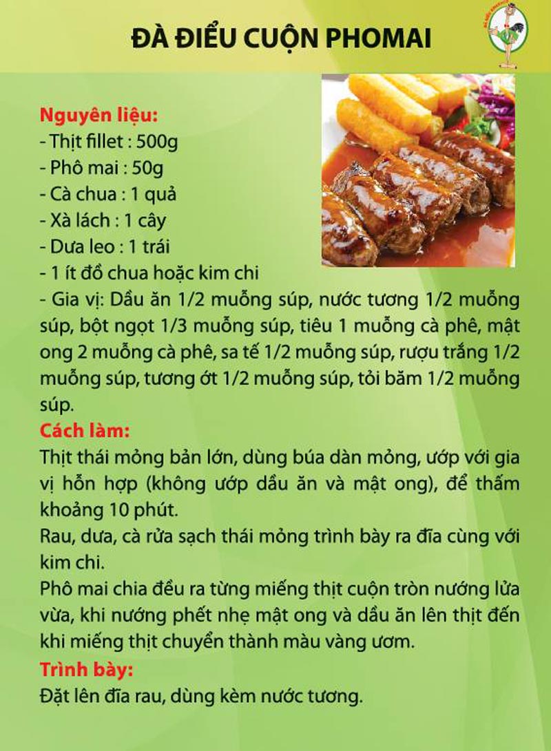 Đà Điểu cuộn phô mai